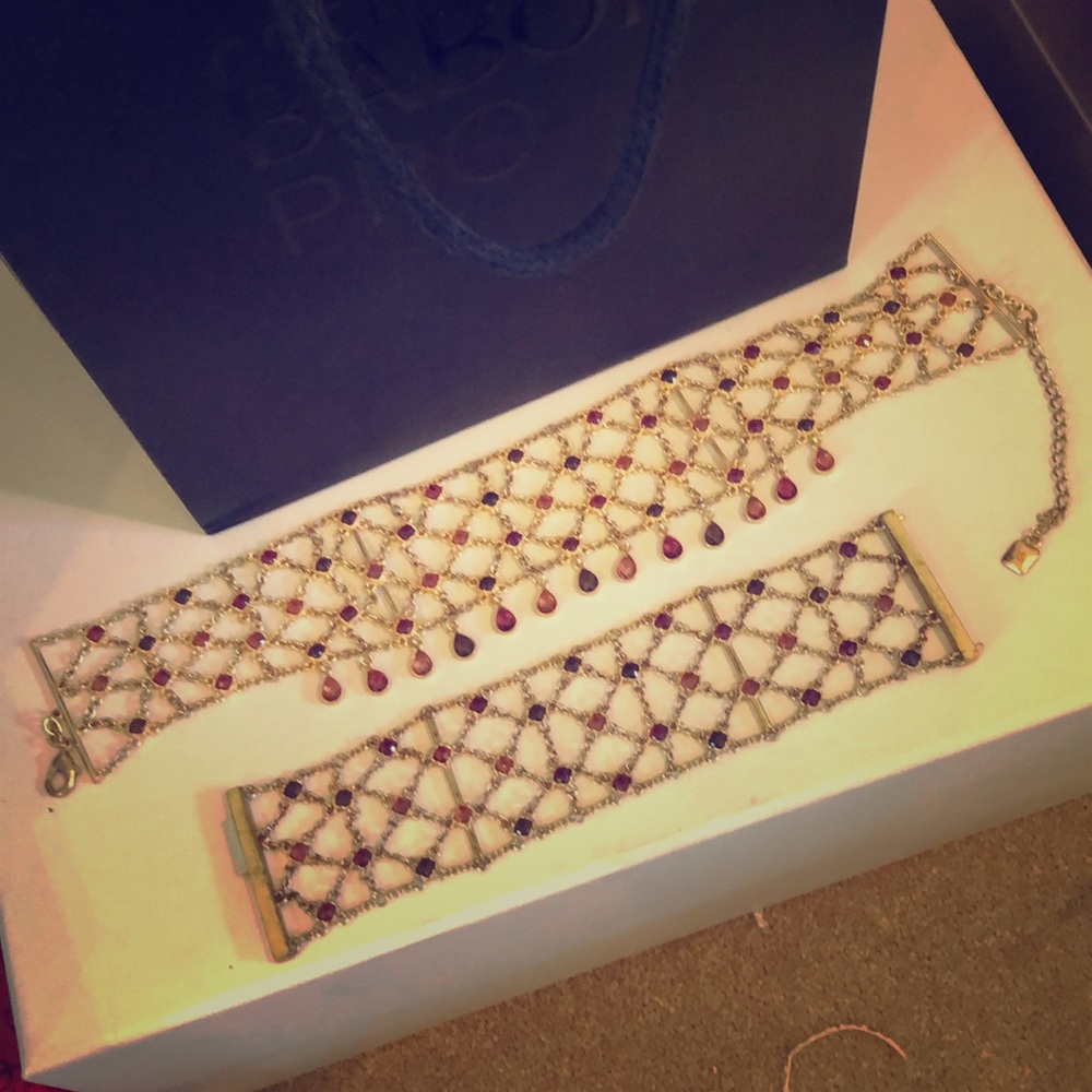 Ralph Lauren choker and bracelet set